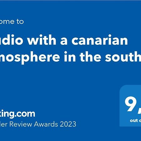 Studio With A Canarian Atmosphere In The South กอสตา เดล ซิเลนซิโอ ภายนอก รูปภาพ
