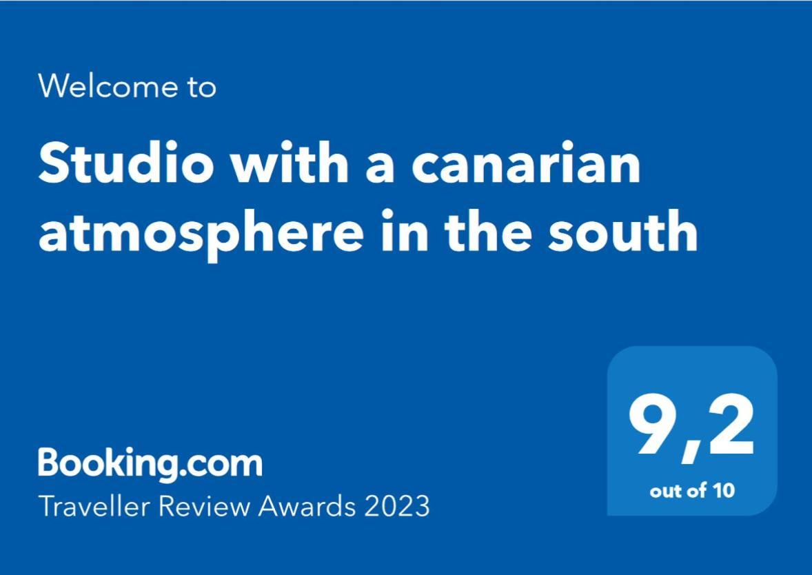 Studio With A Canarian Atmosphere In The South กอสตา เดล ซิเลนซิโอ ภายนอก รูปภาพ